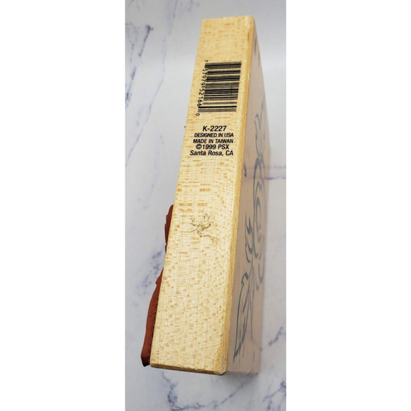 Rose & Leaves Flower Bouquet PSX K-227 Wood Mounted Rubber Stamp - Picture 2 of 7